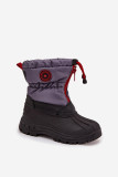 Graue Snowboots mit Reißverschluss