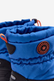 Blaue Schneestiefel mit Reißverschluss