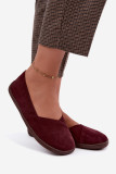 Barefoot Ballerinas aus echtem Wildleder bordeaux