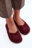 Barefoot Ballerinas aus echtem Wildleder bordeaux