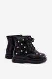Gefütterte Mädchen-Stiefelette mit Herzchen