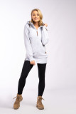 Verlängertes, warmes Sweatshirt Anthrazit