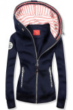 Kurzjacke mit Kapuze dunkelblau