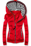 Kurzjacke mit Kapuze rot