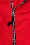 Kurzjacke mit Kapuze rot