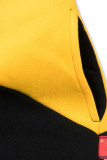 Sweatjacke im Colorblocking gelb/schwarz