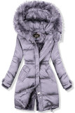 Winterjacke lila
