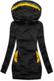 Sweatjacke mit Stehkragen schwarz