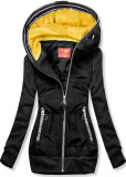 Hybrid Sweatjacke von LHD schwarz/gelb