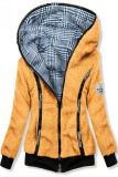 Wende-Sweatjacke mit Kapuze blau/gelb