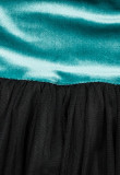 Kleid mit Tüllrock türkis