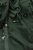LHD Parka mit abknöpfbarem Kunstfell grün