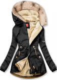 Parka LHD mit Teddy-Stoff gefüttert black/beige