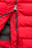 Gesteppte Jacke rot