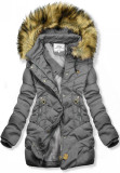 Steppjacke für Herbst/Winter grau