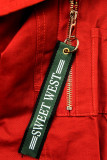 Parka in langer Form orange