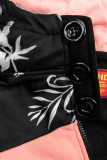 Erweitertes Sweatshirt mit Blumenmuster schwarz