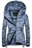Melierte Frühlingsjacke hellblau