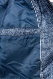 Melierte Frühlingsjacke hellblau