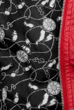 Basic-Kunstlederjacke rot