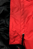 Frühlings-Wendejacke  rot/ schwarz