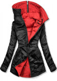 Frühlings-Wendejacke  rot/ schwarz