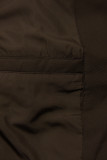 Damen-Winterjacke mit Kapuze DESIGN Braun