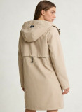 Damen-Übergangsjacke mit Kapuze - Beige