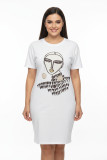Kleid PLUS-SIZE  MODEL Beige