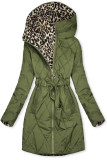 Wendejacke Grün/Leopardenmuster