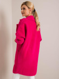 Fuchsia Alpaka Fluffy Mantel