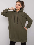 Khaki Damen Hoodie mit Kapuze