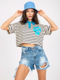 Bequeme Bluse mit kurzen Ärmeln
