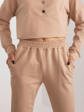 Brauner Casual-Set mit Sweatshirt