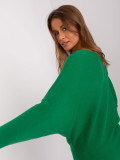 Grüner Damen Oversize Pullover mit Viskose