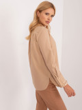 Klassische Bluse in Beige