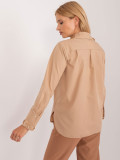 Klassische Bluse in Beige