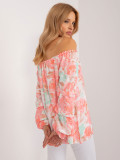 Blumenbluse mit langen Ärmeln