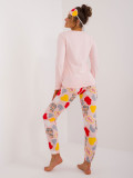 Rosa Pyjama mit langen Ärmeln