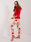 Bequemes rotes Pyjama