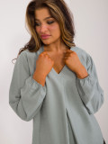 Bequeme Bluse mit Puffärmeln