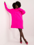 Stylisches fluoreszierendes rosa Kleid