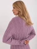 Lila Pullover mit langen Ärmeln