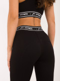 Stylische schwarze Leggings