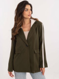 Stylische khaki Jacke mit Kapuze