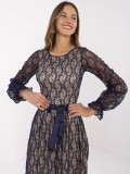 Elegantes blaues Cocktailkleid