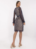 Elegantes blaues Cocktailkleid