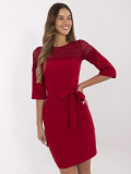 Elegantes bordeaux Cocktailkleid