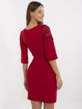 Elegantes bordeaux Cocktailkleid