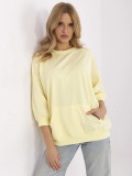 Stylische Bluse mit Stickerei in leuchtendem Gelb